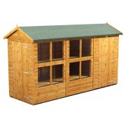 Power 12x4 Apex Combined Potting Shed with 4ft Storage Section